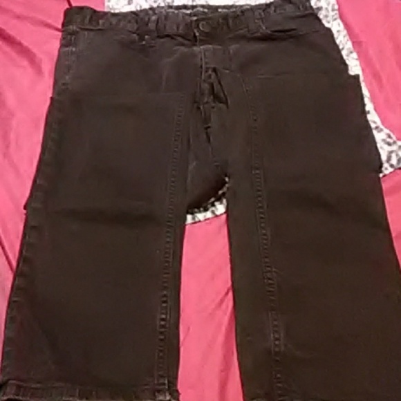 Calvin Klein Black Slim Straight Jeans - Picture 1 of 7